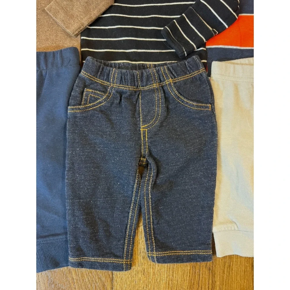 Carters‎ Baby Boy 3 Months Outfits Lot Sweat Pants L/S Bodysuits Shirts Clothes